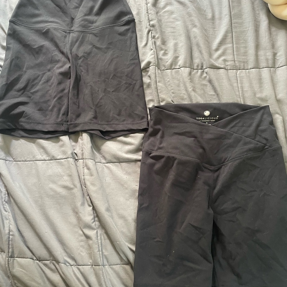 Bundle Of Black Yoga Shorts